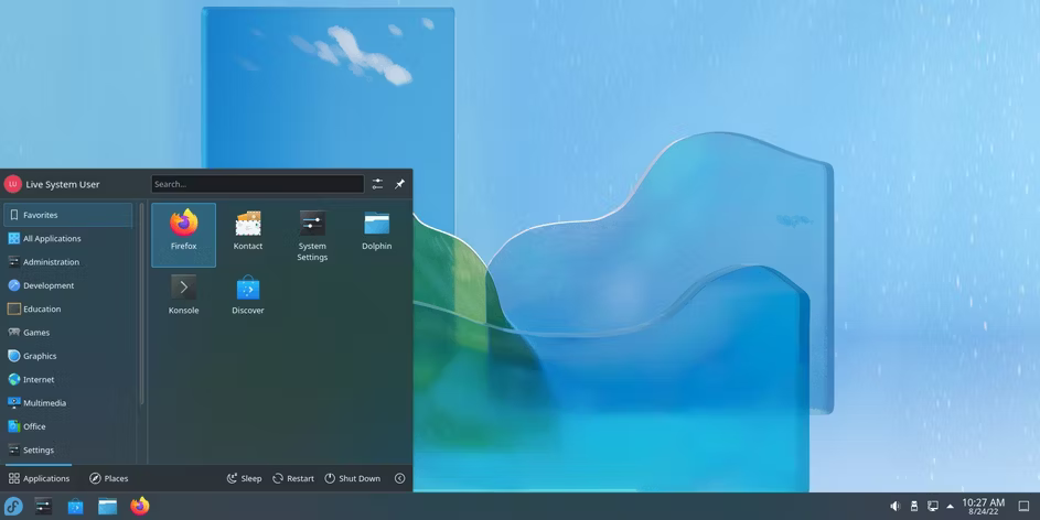 Fedora KDE Plasma Desktop