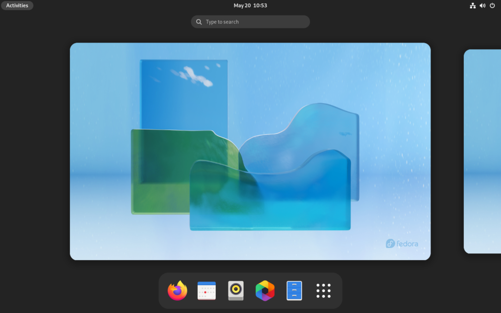 Fedora Workstation 36 with GNOME 42
